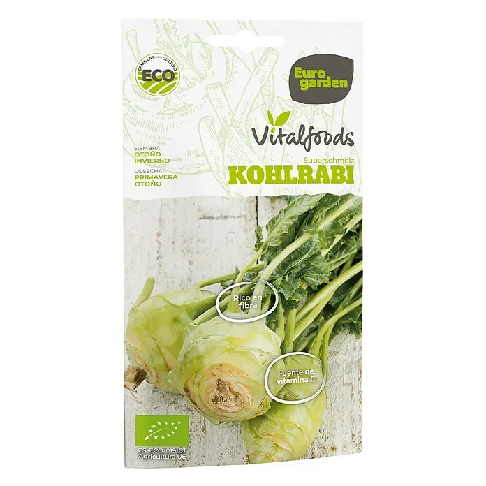 Euro Garden Semillas de vegetales Kohlrabi - Kohlrabi