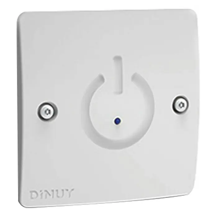 Dinuy Pulsador con luz táctil - Blanco, Empotrar