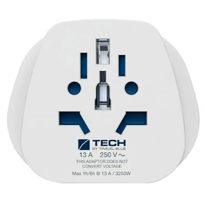 Adaptador de viaje mundial a Europa - Blanco
