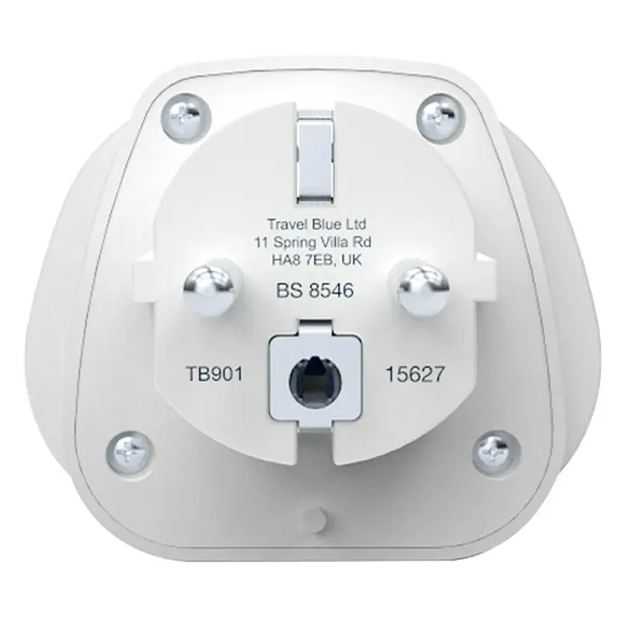 Adaptador de viaje mundial a Europa - Blanco