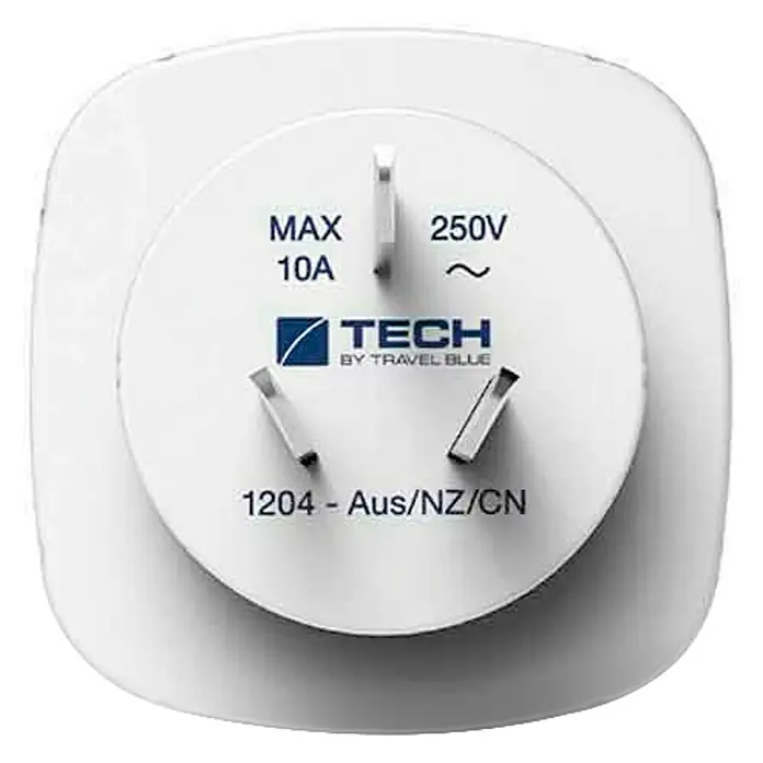 Adaptador de viaje Europa a China/Australia - Blanco