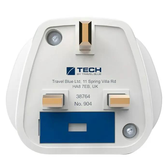Adaptador de viaje mundial a Reino Unido - Blanco
