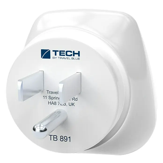 Adaptador de viaje mundial a Estados Unidos - Blanco