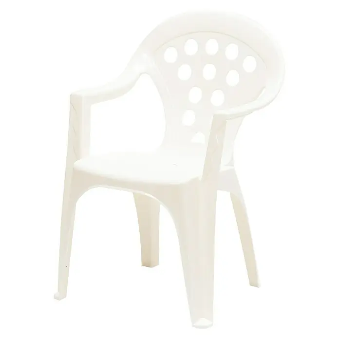 Kinder-Stapelstuhl Baby - 35 cm, Kunststoff, Weiß