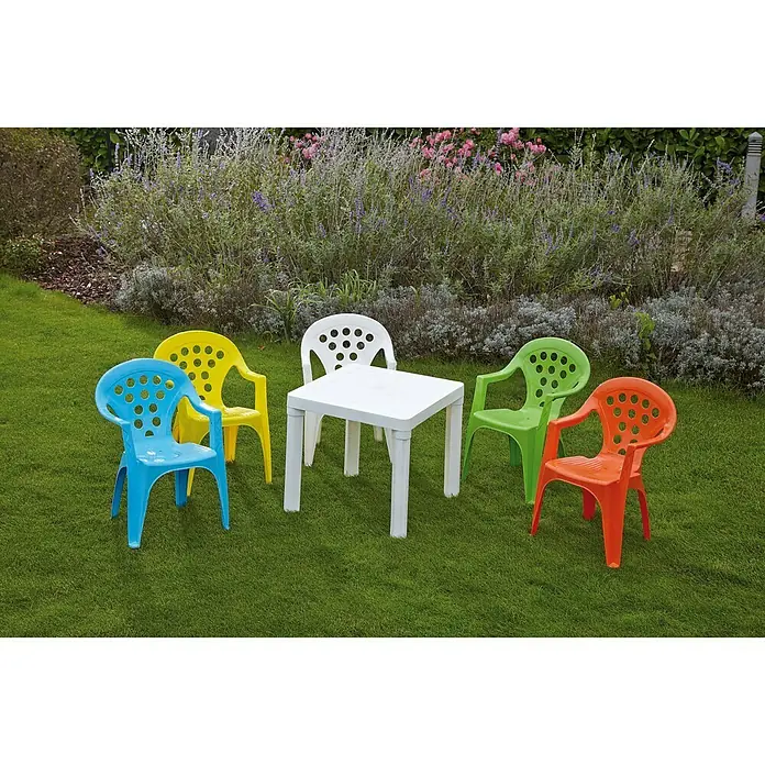 Kinder-Stapelstuhl Baby - 35 cm, Kunststoff, Gelb