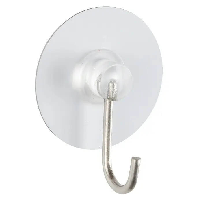 Wenko Colgador adhesivo Static-Loc - Plástico, Blanco, 4 ud.