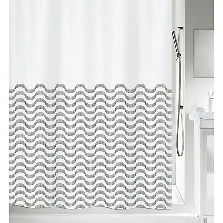 Spirella  Cortina de baño textil Vagues