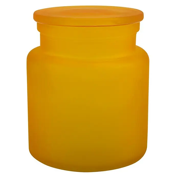 Spirella Organizador para algodón - L x An x Al: 10,2 x 10,2 x 12 cm, Naranja, Vidrio