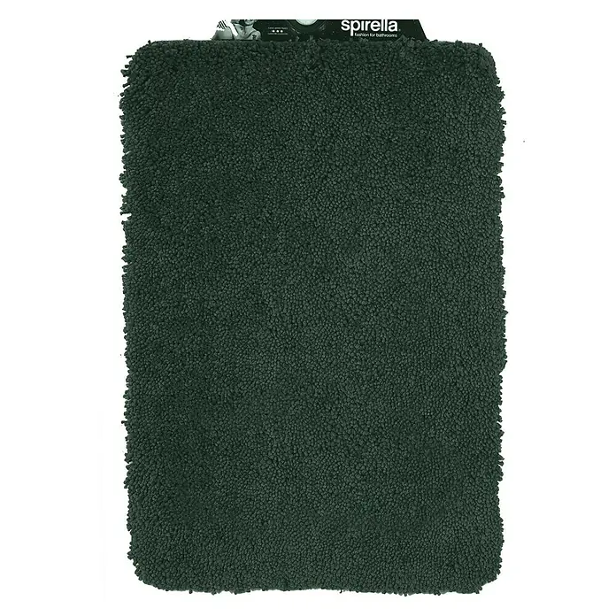 Spirella Alfombra para baño Highland - L x An: 60 x 90 cm, Verde, 100% poliéster