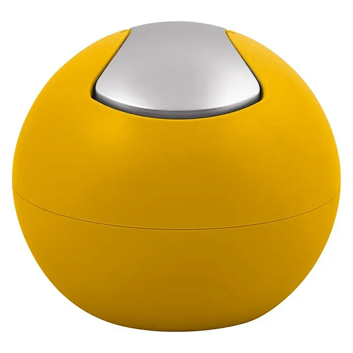 Spirella Cubo de basura de baño Bowl - 1 l, Naranja, Redonda, Poliestireno