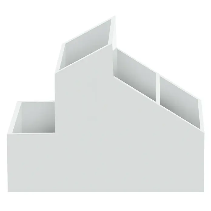 Spirella Organizador multiuso Skyline - L x An x Al: 10 x 13 x 10 cm, Blanco