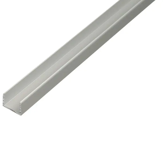Kantoflex Perfil en U - L x An x Al: 1.000 x 10,9 x 10 mm, Aluminio, Anodizado
