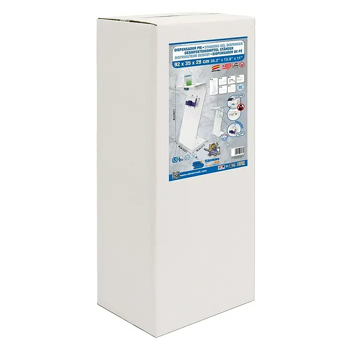 Simonrack Dispensador de pie - Blanco, Acero, Altura: 93,5 cm