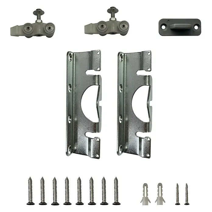 Diamond Doors Zubehör-Set Linea 40 - Passend für: Diamond Doors Glasschiebetür-Beschlag Linea 40 - Vorderansicht