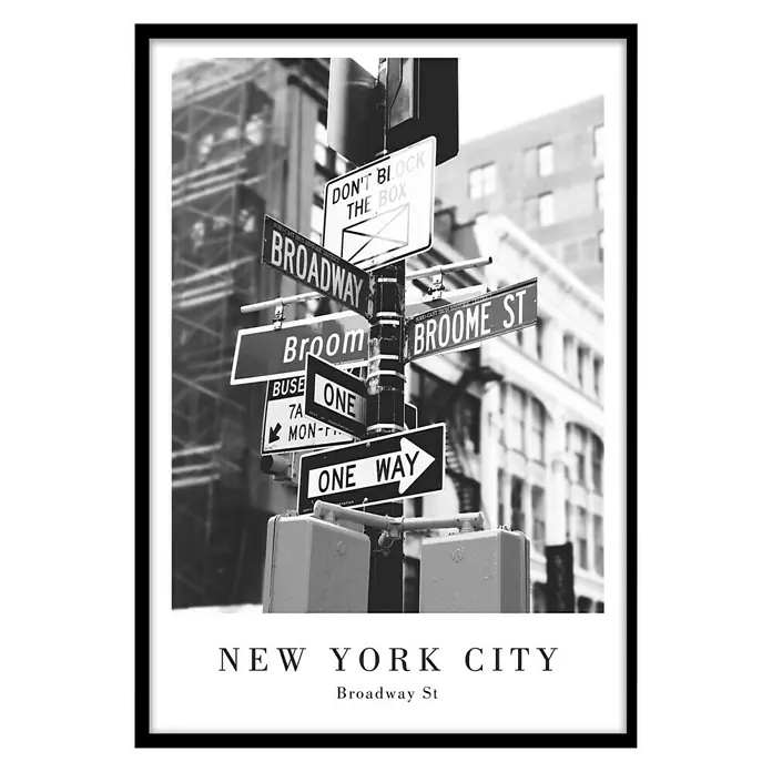 Bild Broadway Street - Broadway Street, B x H: 50 x 70 cm - Vorderansicht