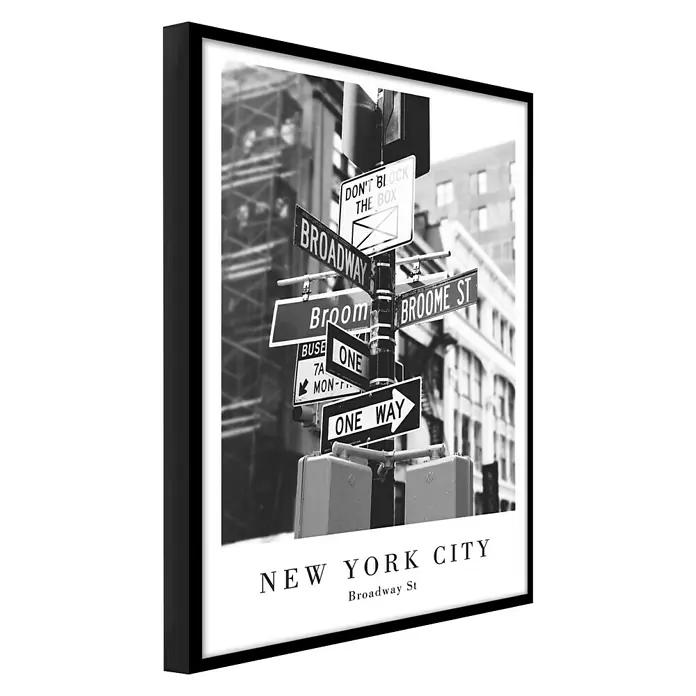 Bild Broadway Street - Broadway Street, B x H: 50 x 70 cm - Linke Seitenansicht
