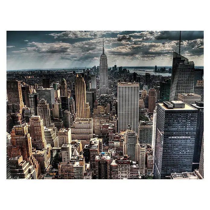 Leinwandbild Manhattan - Manhattan, B x H: 100 x 75 cm - Vorderansicht