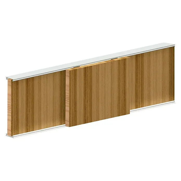 Valcomp by Mantion Okov za klizna vrata ormara Ares 2 - 240 cm, Nosivost: 70 kg - Pogled sprijeda