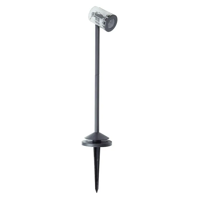 Lutec Sobremuro solar LED de Sun Connec - Negro, Altura: 48,5 cm, LED