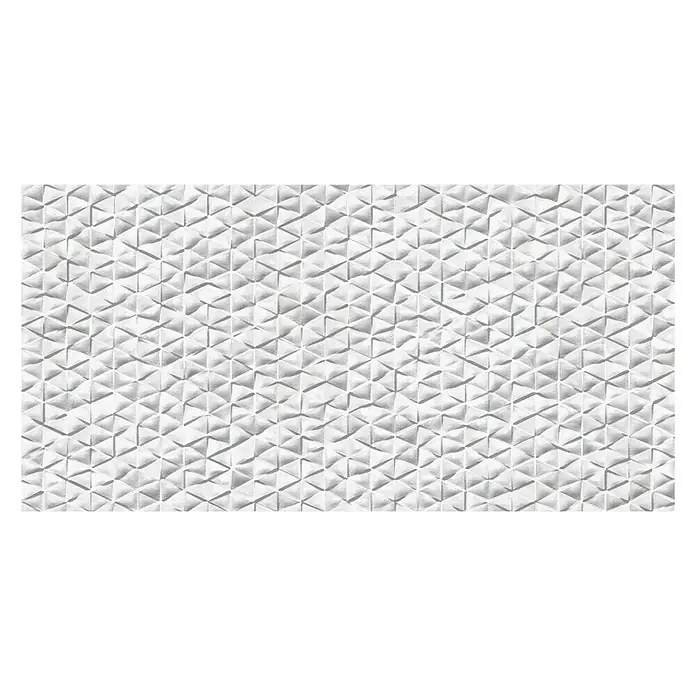 Revestimiento cerámico Massai Triangle - 30 x 60 cm, Blanco, Rectificado, Efecto cemento