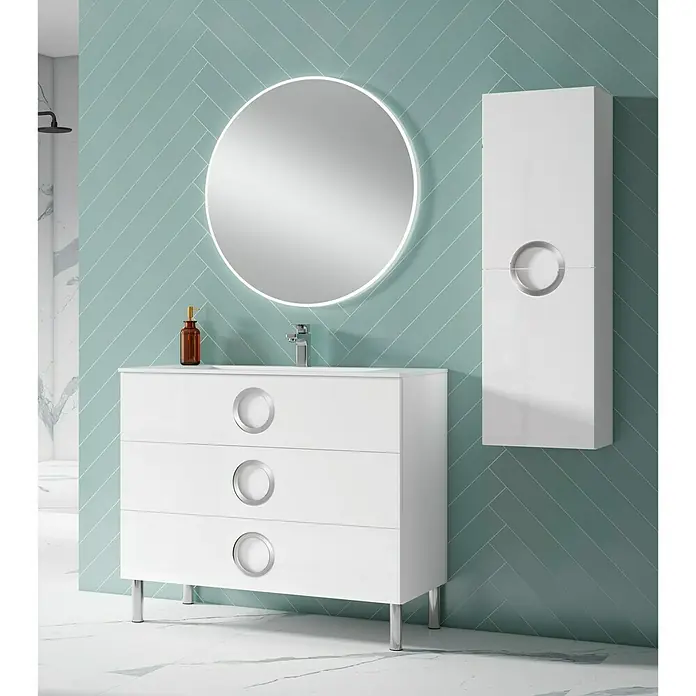 Camargue Armario colgante Moon - L x An x Al: 25 x 35 x 110 cm, Blanco