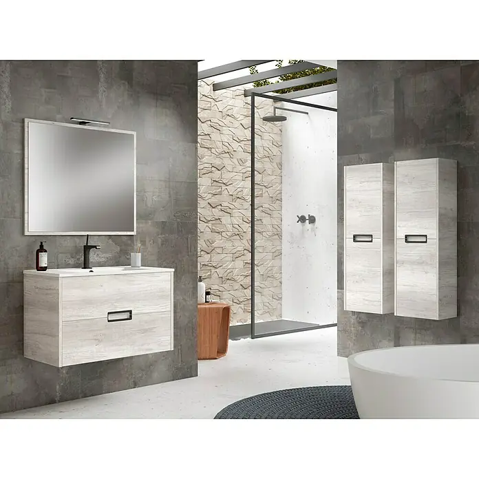 Armario colgante Montana - L x An x Al: 27 x 35 x 110 cm, Blanco polar