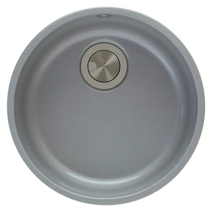 Atron Fregadero encastrable Round - 44,6 x 44,6 cm, 1 cubeta, Acrílico, Metal