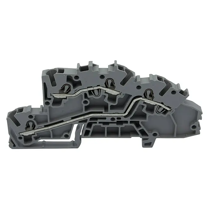Wago Topjob Installationsetagenklemme S 2003-7642 - L/L, 2,5 mm², Grau, 6 Stk. - Vorderansicht