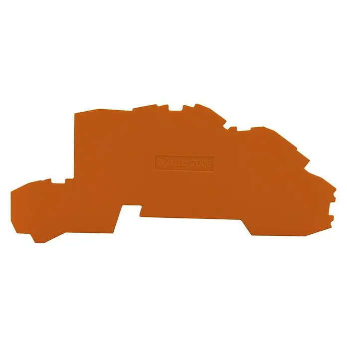 Wago Endplatte S 2003-7692 - Orange, 4 Stk. - Vorderansicht