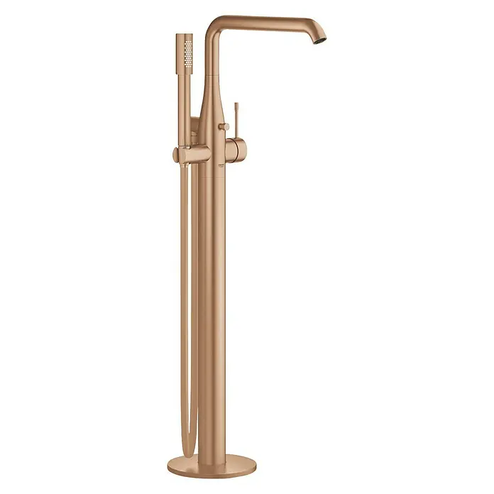 Grohe Essence Wannenstandarmatur - Höhe: 88,4 cm, Warm Sunset, Matt - Vorderansicht