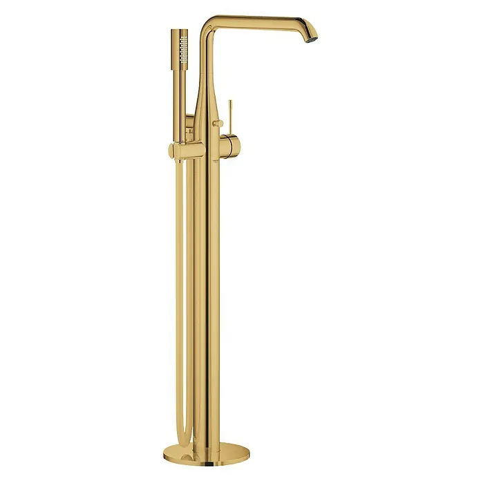 Grohe Essence Wannenstandarmatur - Höhe: 88,4 cm, Cool Sunrise, Glänzend - Vorderansicht