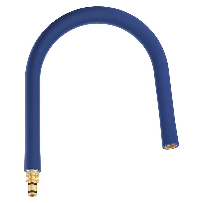 Grohe Essence Schlauchauslauf GrohFlex - Blau, Silikon - Vorderansicht
