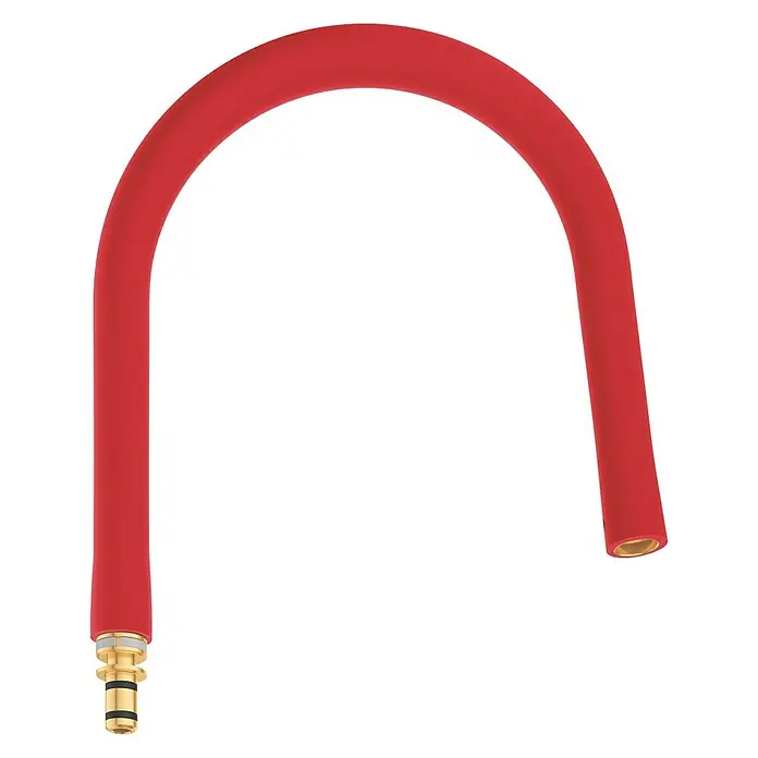 Grohe Essence Schlauchauslauf GrohFlex - Rot, Silikon - Vorderansicht