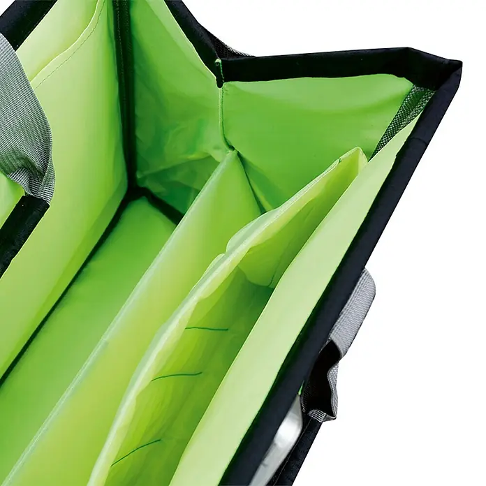 Organizador - L x An x Al: 20 x 37 x 29 cm, Negro/Verde, Poliéster