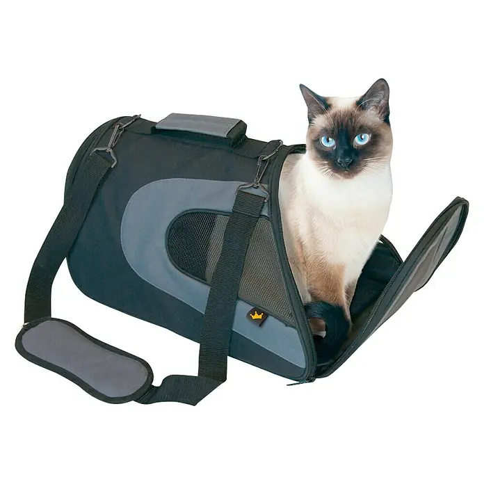 Bolsa de transporte para animales Animal & Car - L x An x Al: 44 x 26 x 26 cm, Negro