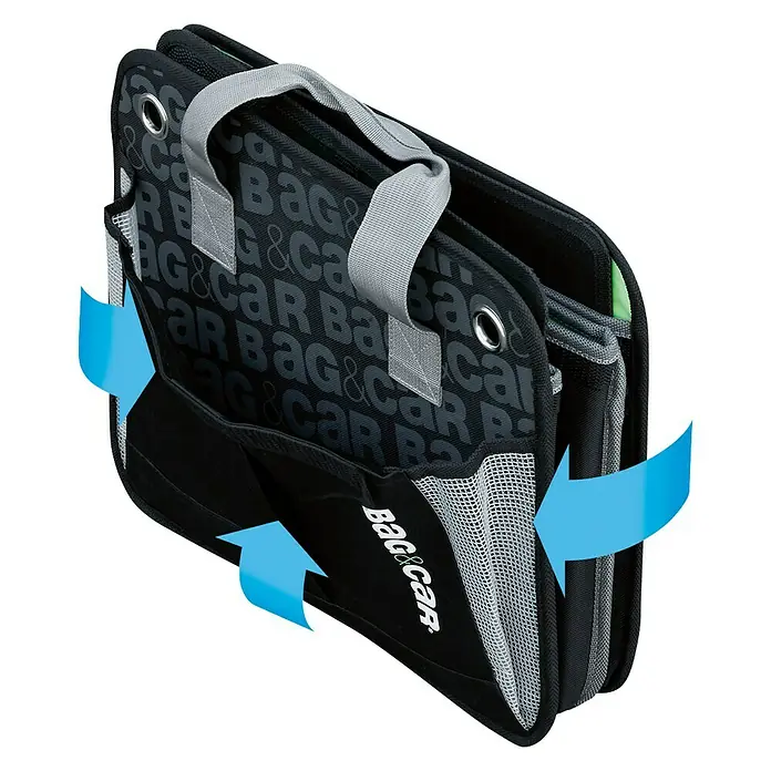 Organizador para maletero - Negro/Verde, Poliéster, Extensible