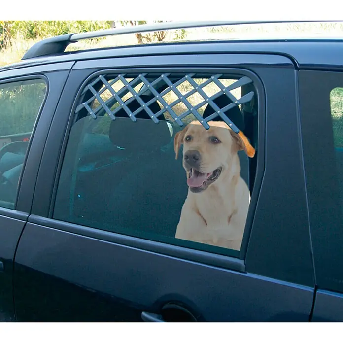 Reja extensible para ventanas Animal & Car - Negro, Plástico