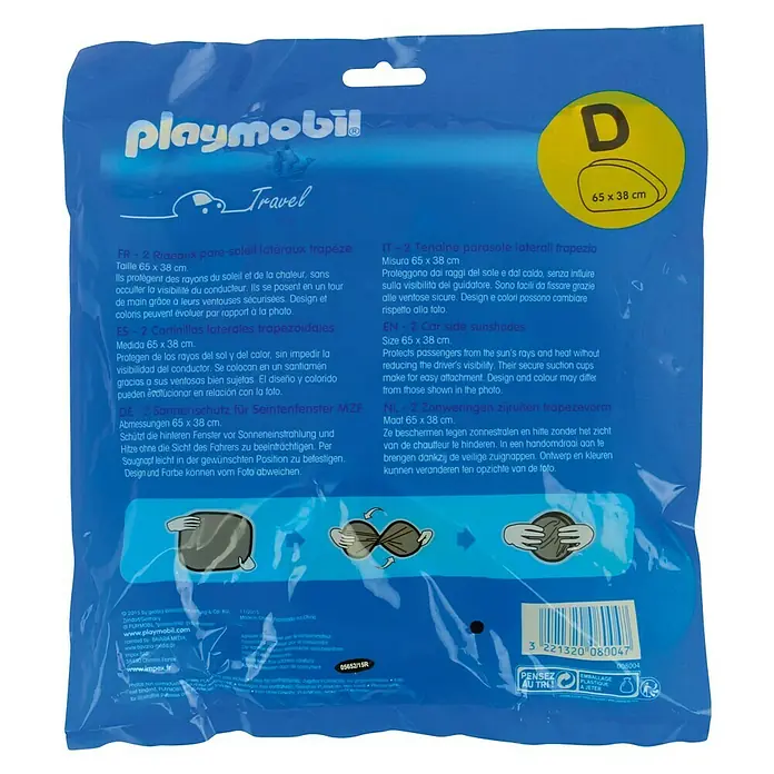 Parasol para el coche Playmobil - 2 uds., L x An: 65 x 38 cm