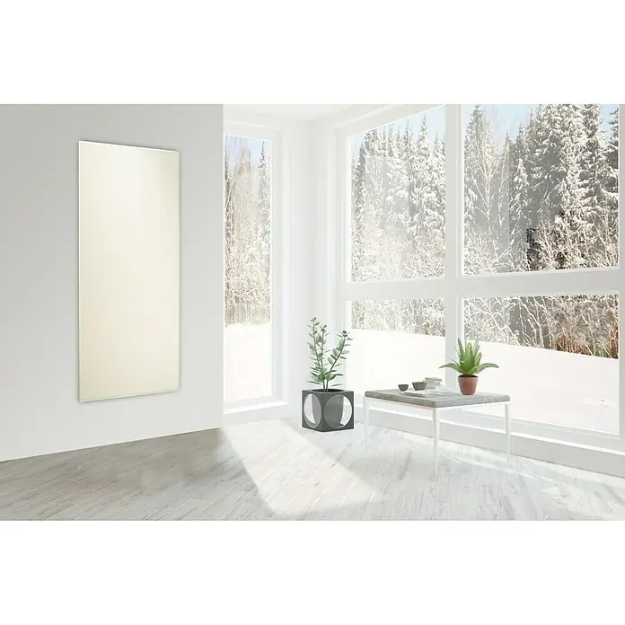 Infrarot-Keramikheizkörper - B x H: 60 x 120 cm, 1.100 W, Weiß - Ansicht von oben