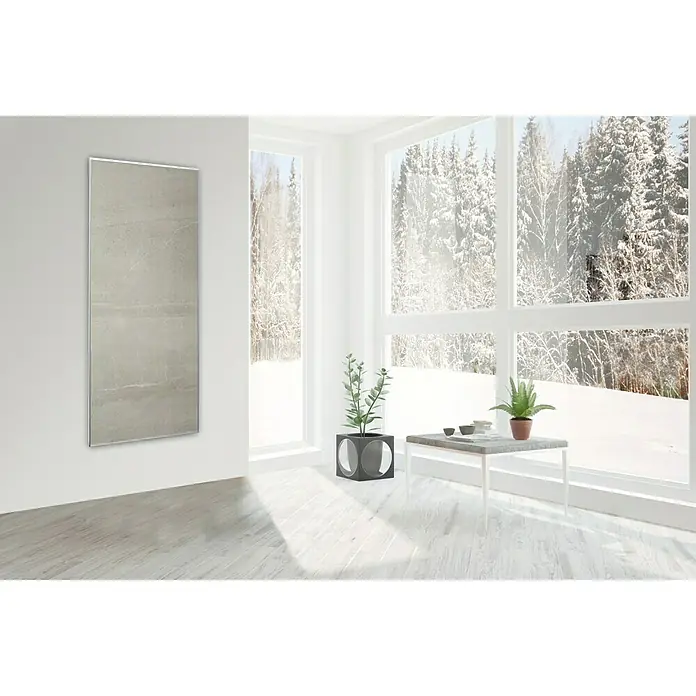 Infrarot-Keramikheizkörper - B x H: 60 x 120 cm, 1.100 W, Grau - Ansicht von oben
