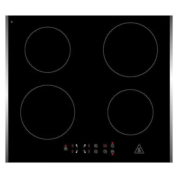 Respekta Einbauherd-Set Digiset 8 GPP + 4295i - Anzahl Beheizungsarten: 9 Stk., Edelstahl/Schwarz