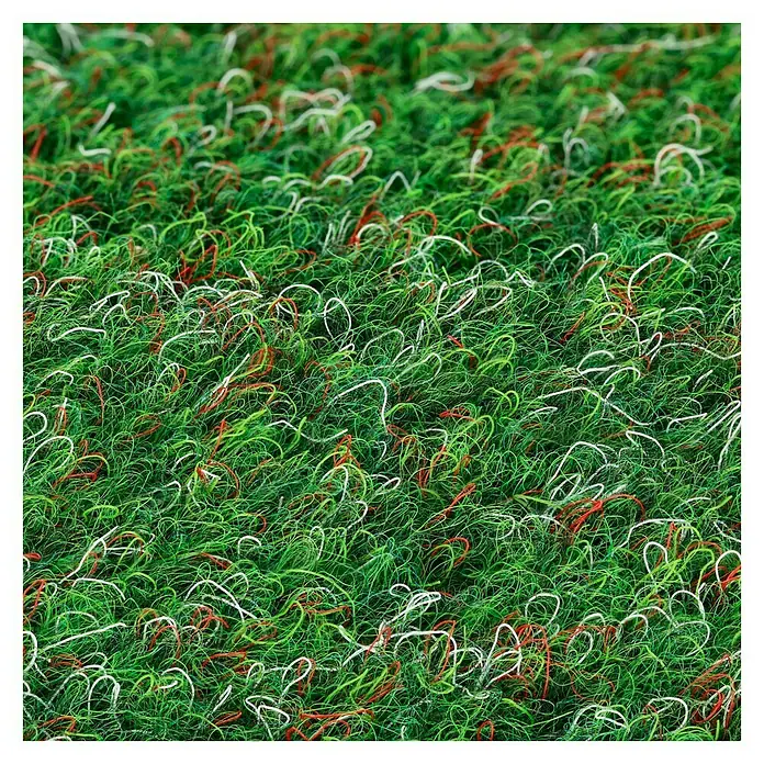 Kunstrasen Meterware Green - Breite: 400 cm, Mit Drainagenoppen, Jägergrün