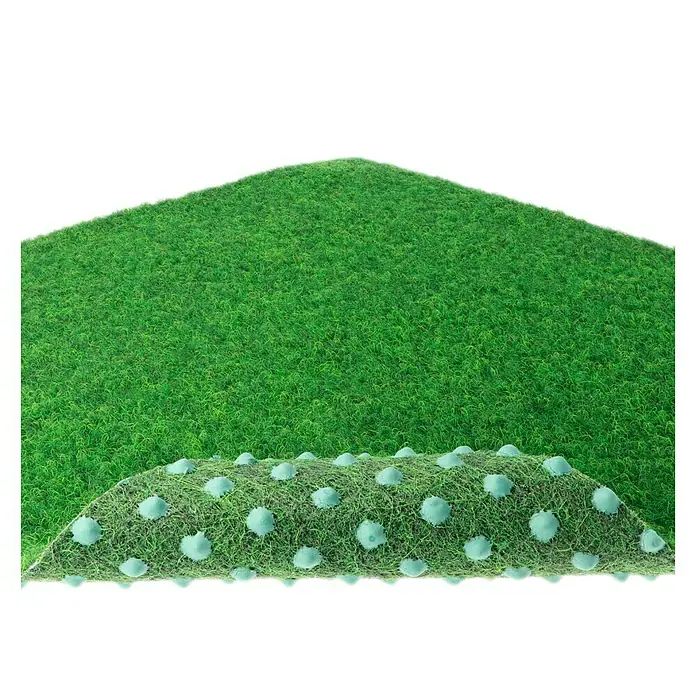 Kunstrasen Meterware Green - Breite: 200 cm, Mit Drainagenoppen, Jägergrün
