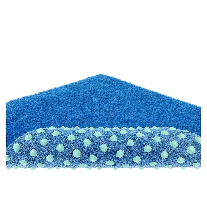 Kunstrasen Meterware Green - Breite: 200 cm, Mit Drainagenoppen, Blau