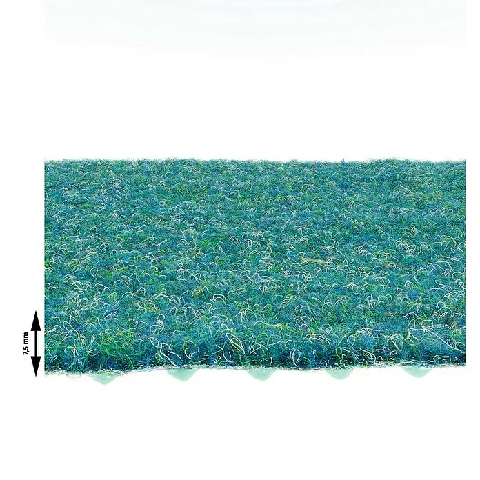 Kunstrasen Meterware Green - Breite: 200 cm, Mit Drainagenoppen, Atlantik
