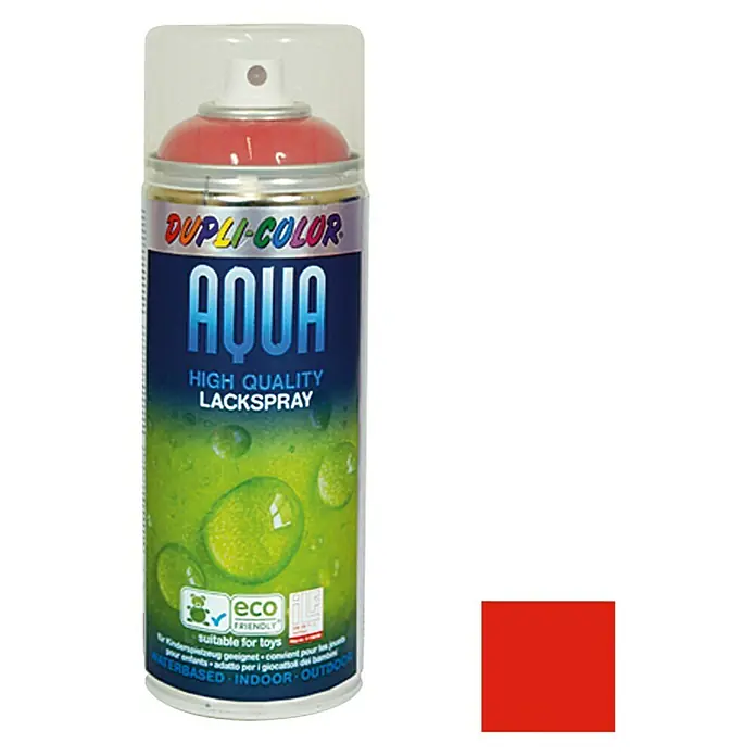 Dupli-Color Aqua Lakspray RAL 3000 Vuurrood - Vuurrood, Hoogglans, 350 ml
