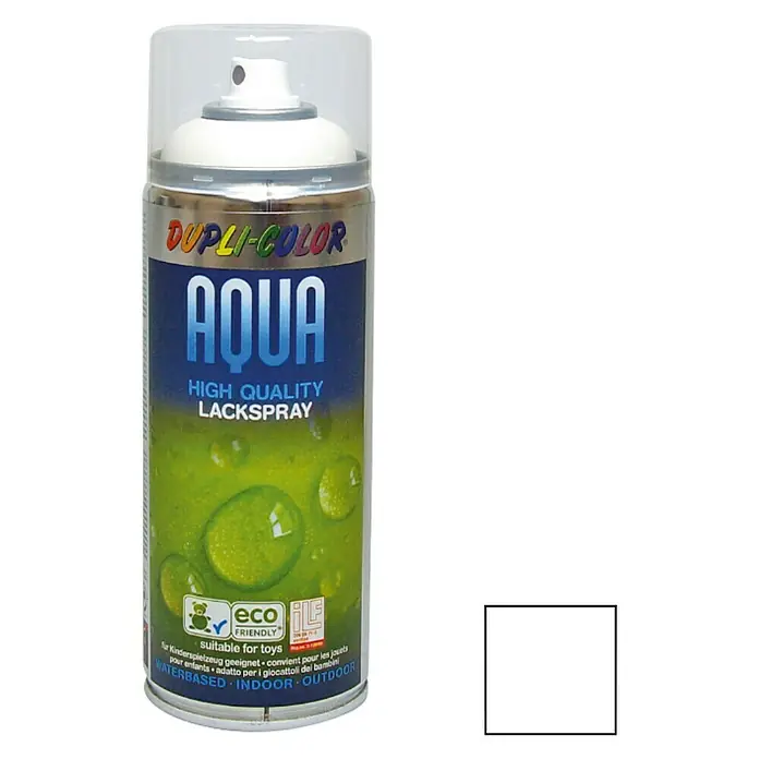 Dupli-Color Aqua Lakspray RAL 9010 Zuiver wit - Zuiver wit, Mat, 350 ml