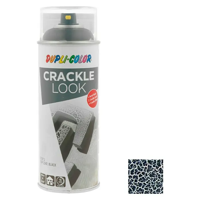 Dupli-Color Speciale spray Crackle Zwart - Zwart, Craquelé-effect, 400 ml