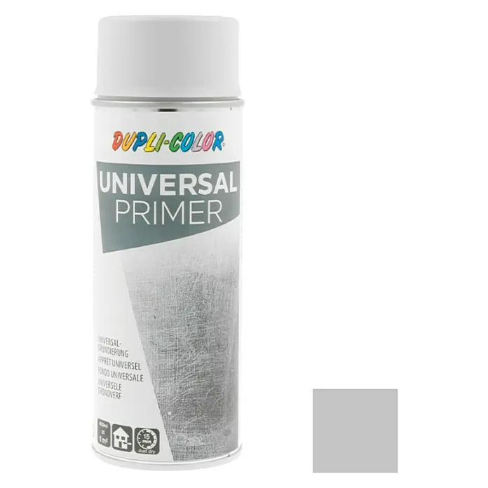 Dupli-Color Basic Universele primer Grijs - Grijs, 400 ml, Sneldrogend