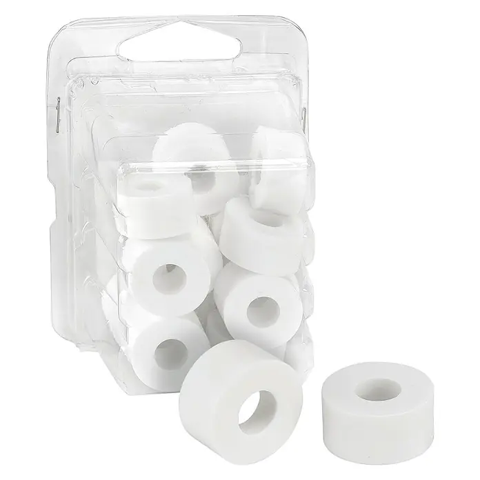 Soporte distanciador - 20 ud., Diámetro: 8,5 mm, Espesor: 5 mm, Blanco